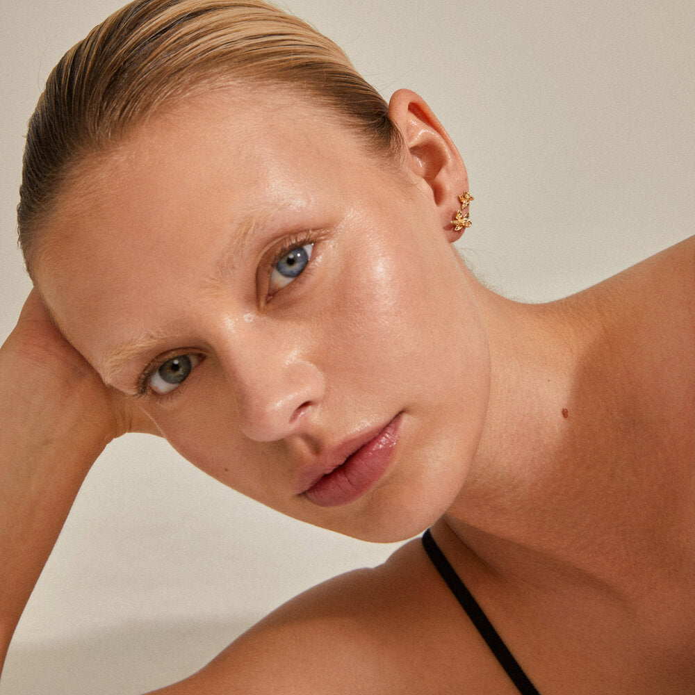 Riko øreringe - forgyldt